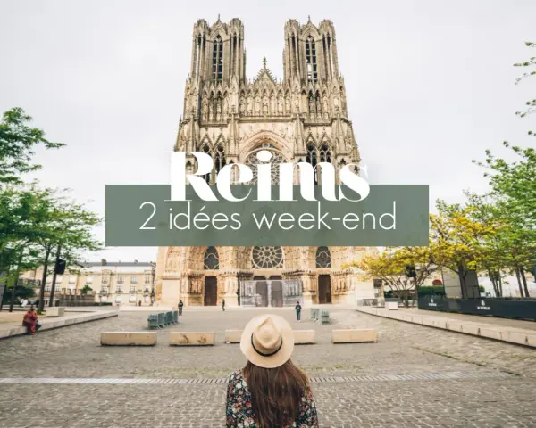 Vue de la cathédrale de Reims. Idéal pour une activité enfant à Reims, ce lieu offre de belles découvertes.